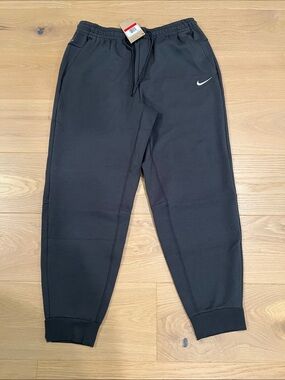 Nike Charcoal Gray Jogger Pants with White Swoosh